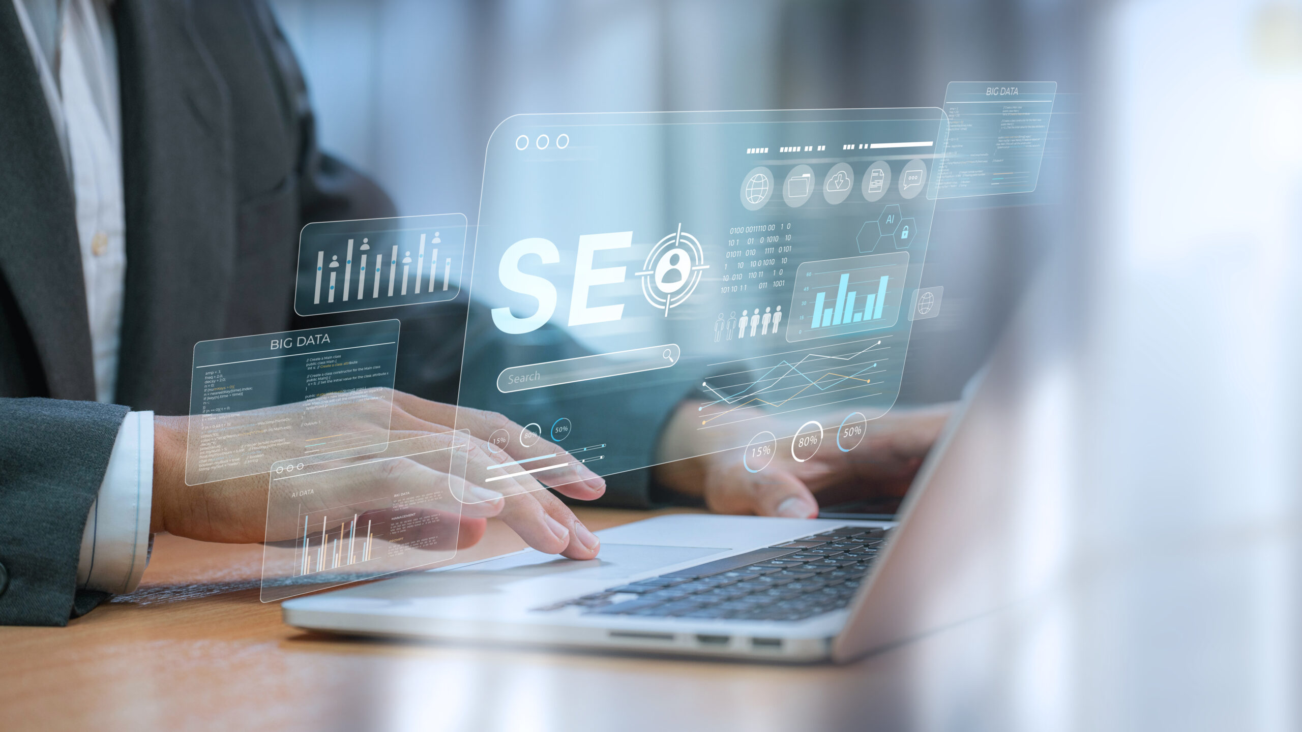 Business online presence SEO training and communication with opt